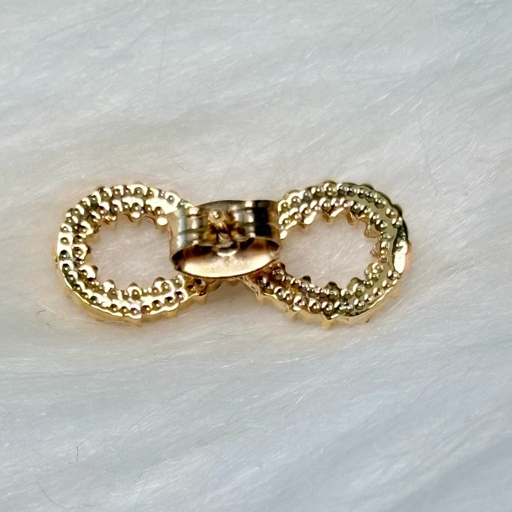 Gold Infinity‎ Stud Earrings